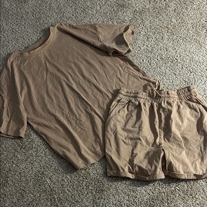 Tan lounge wear Set